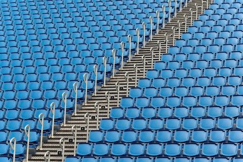 Empty grandstand