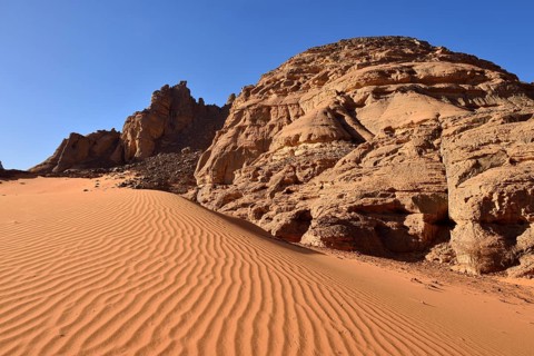 Rock formations at Tiseteka