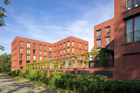 Residential buildings with a pergola