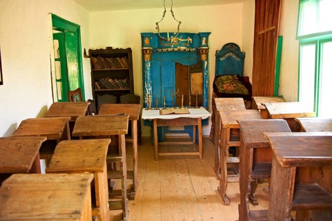 18th century Jewish school room in the Casa Evreiasca