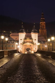 Karl-Theodor-Bridge with City Gate and the Church of the Holy Spirit