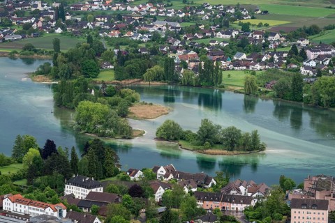 Island group of Werd im Untersee
