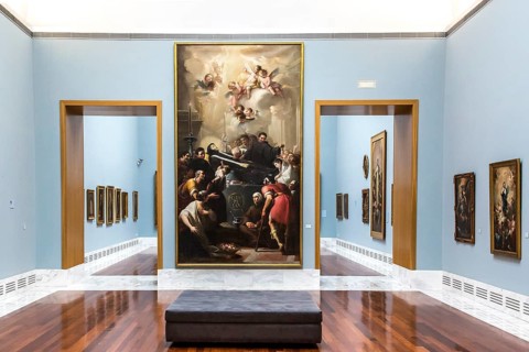 Museum rooms in the Museo de Bellas Artes de Valencia