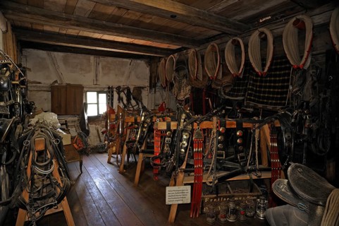 Harnesses in a farmhouse