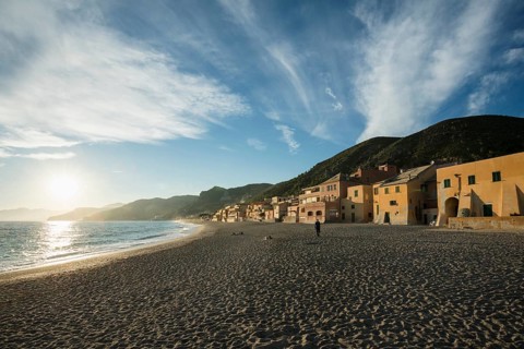 Typical houses on the beach
