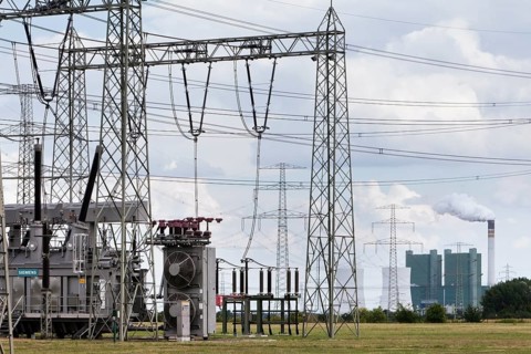 Transformer in a substation