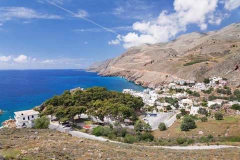 View of Hora Sfakion or Sfakia