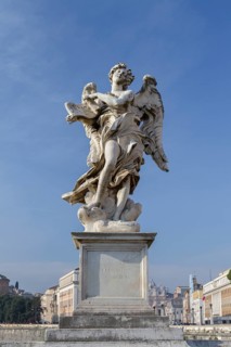 Bernini statue on Ponte Sant'Angelo bridge