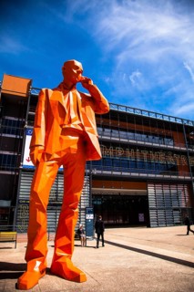 Statue at Palais des Congres de Lyon