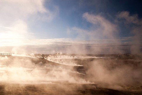 High-temperature geothermal area of Gunnuhver