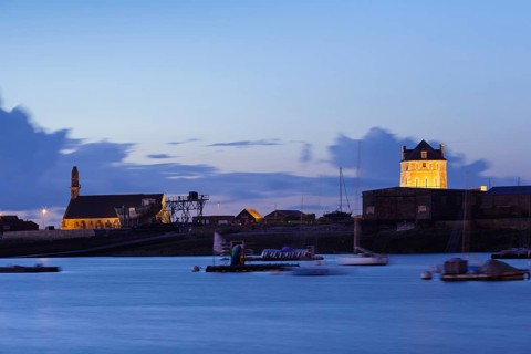 Port of Camaret-sur-Mer with Tour Vauban and the Chapel Notre-Dame de Rocamadour