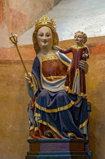 Madonna sculpture