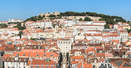 View over Lisbon and the Castelo de Sao Jorge