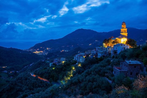 Townscape Legnaro at dusk