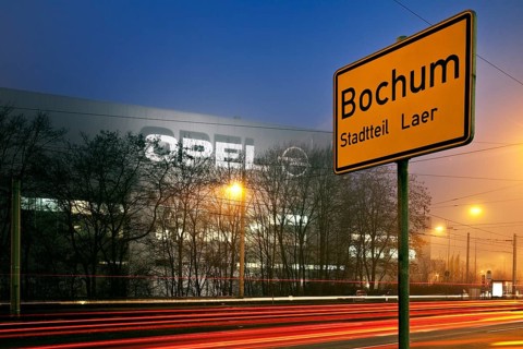 Bochum town sign