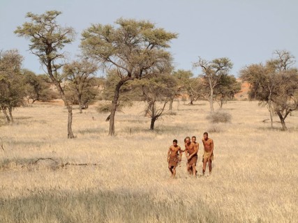 Bushmen in the Kalahari Desert