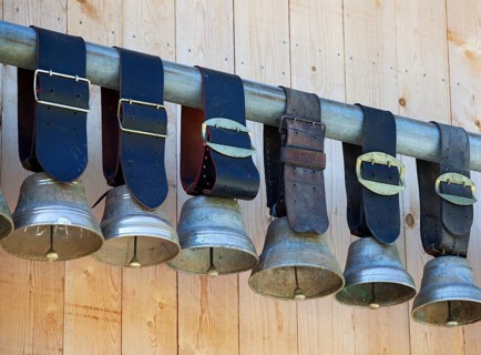 Cowbells on a mountain farm