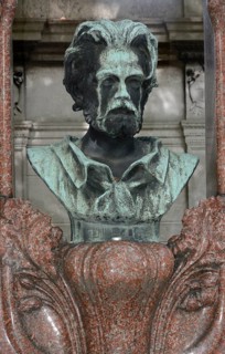 Gravestone of Emile Zola at the Cimetiere de Montmartre cemetery