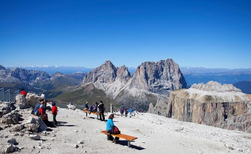 Sass Pordoi Mountain