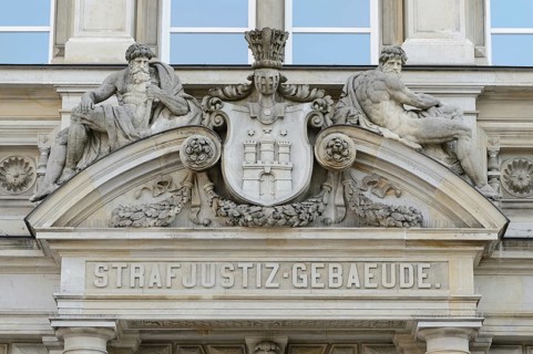 Portal of the Strafjustizgebaude or Criminal Justice building