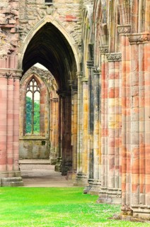 Ruins of the Cistercian monastery of Melrose Abbey