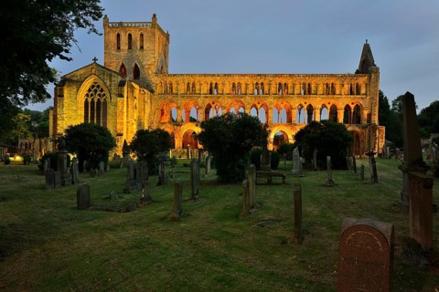 The ruins of Jedburgh Abbey
