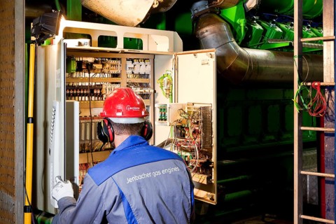 Technician looking for faults
