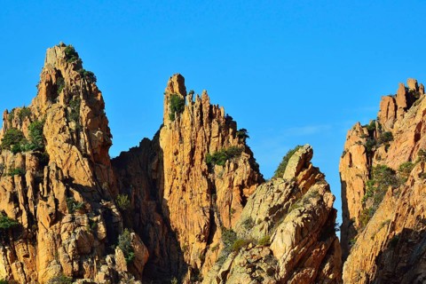 Weathered sandstone cliffs