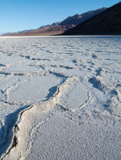 Salt crusts at the Badwater Basin