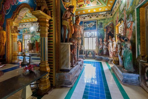 Old Buddhist temple complex of Sri Pushparama Maha Viharaya