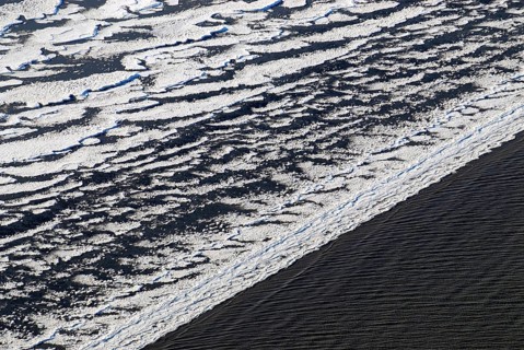 Ice on the Elbe River