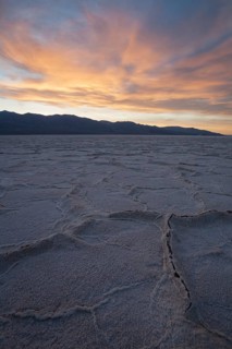 Salt crusts at the Badwater Basin
