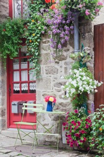 House with flowers