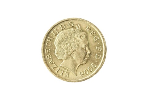 British one pound sterling coin