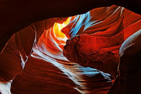 Yellow-red sandstone formations