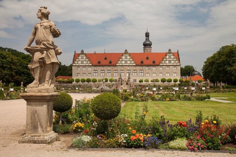 Palace Garden and Schloss Weikersheim Palace