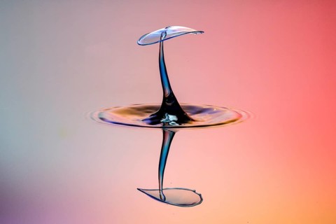 Three drops collide