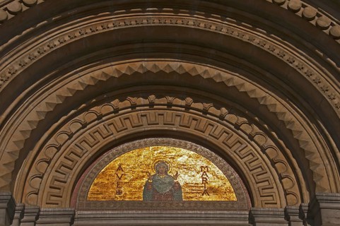 Tympanum of Eglise Royale Sainte-Marie