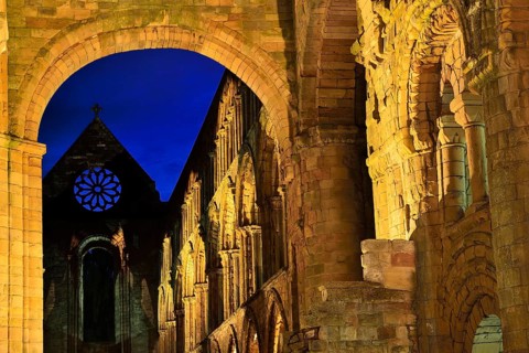 The ruins of Jedburgh Abbey