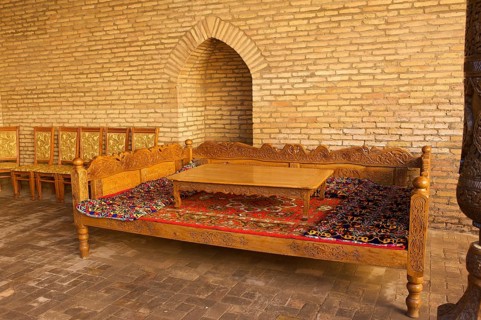 Traditional 'bed table' at the memorial