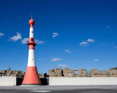 Unterfeuer Lighthouse at Neuen Hafen