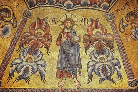 Medieval mosaics on the ceiling of the Baptistry of Florence Cathedral