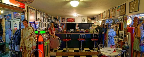 Historic bar in the Hackberry General Store