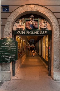 Arcaded entrance to Figlmuller