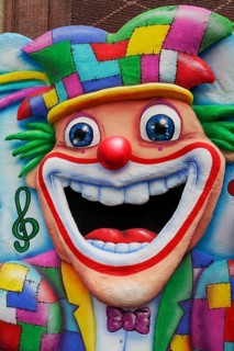 Laughing clown