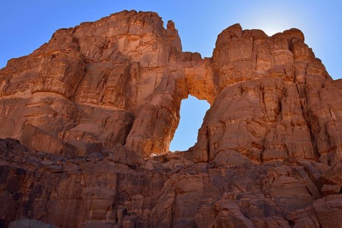 Natural window in Tamezguida or La Cathedrale