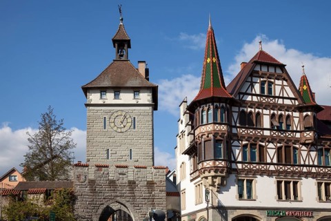 Schnetztor gate and a piece of the city wall