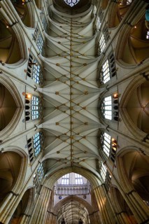 Vaulted ceiling of York Minster
