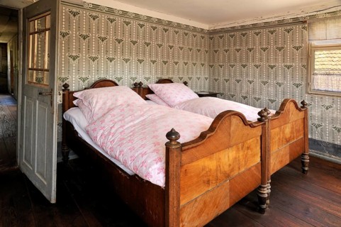 Guest room of a half-timbered farmhouse