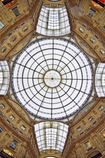 Glass dome over the octagon